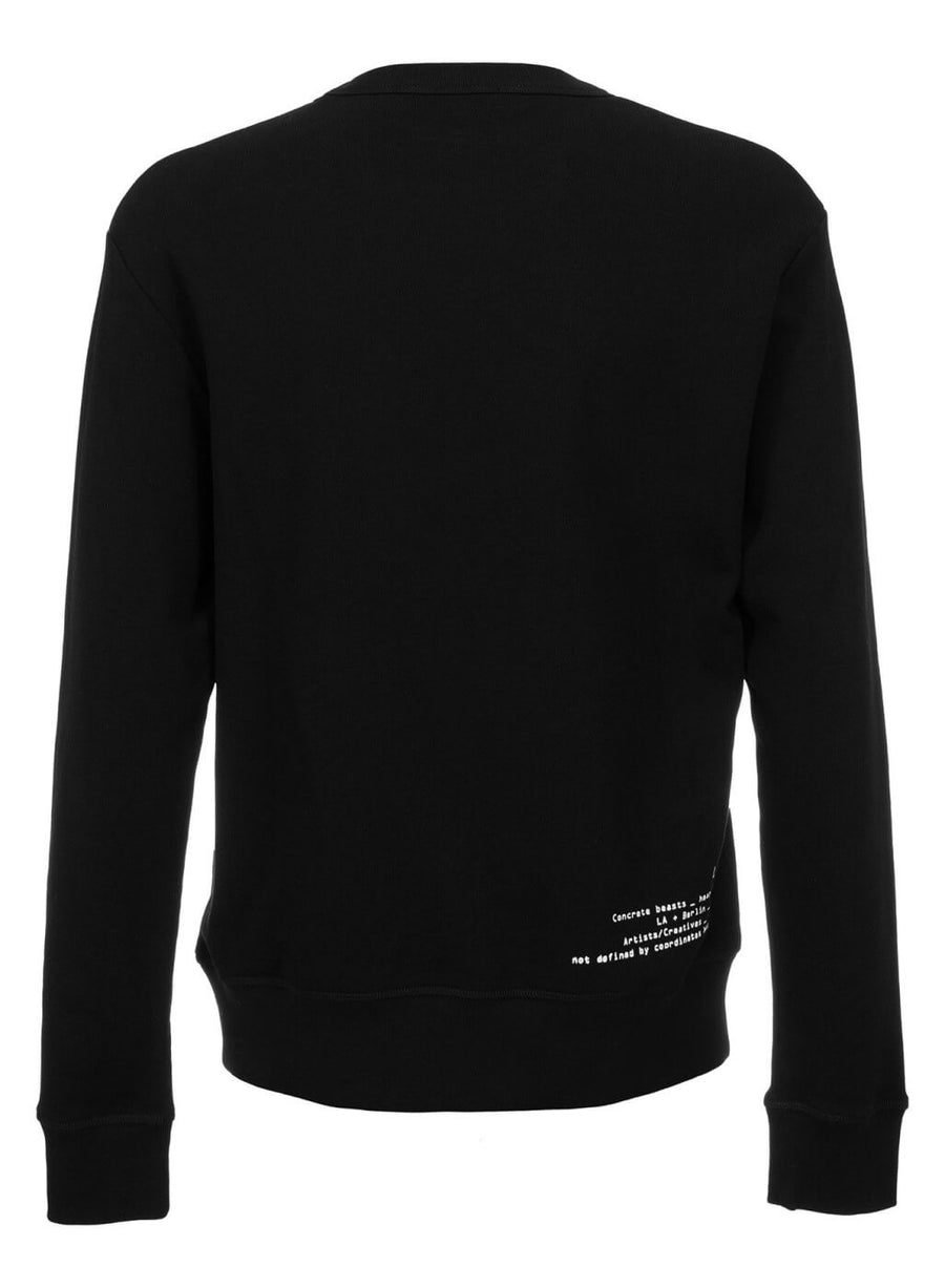 LA_B Kontraste Classic Sweatshirt black Woman